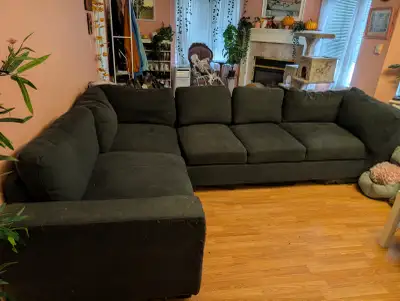 Well loved sectional for sale, moving and can't take it with me. $300 OBO. Bought in 2022 for $2000....