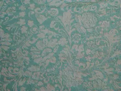 Teal Rectangular Cotton Tablecloth, View more