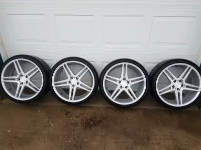 I have a set winter tires on stock s4 wheels (roughly 85% tread) 3 with 40 or 50% tread (sliced the...
