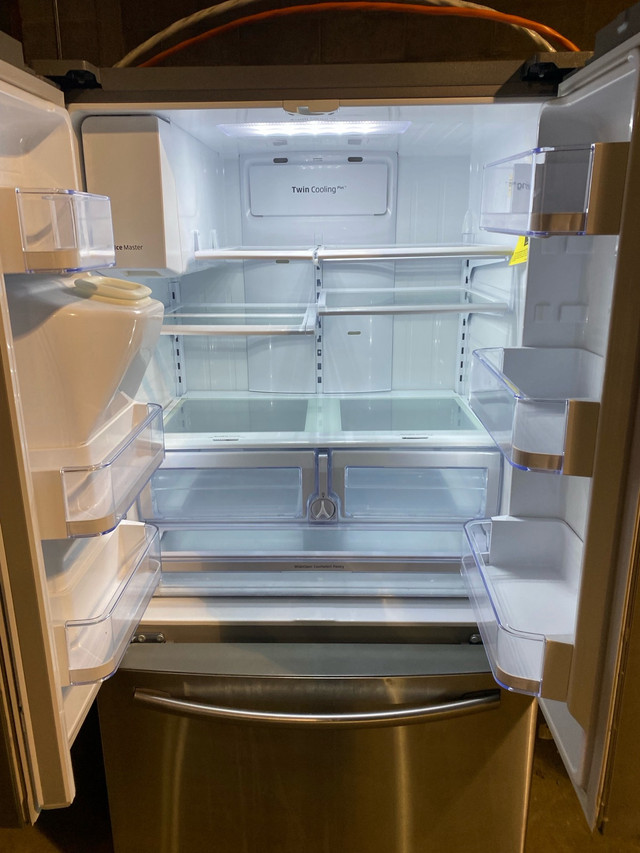  Samsung stainless steel three door fridge in Refrigerators in Cambridge - Image 2