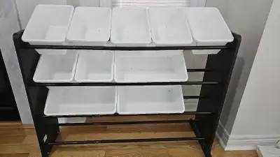 toy storage with bins, View more