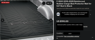 Truck bed mat for sale, best offer delivered.