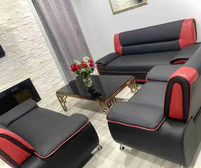 Modern 3-Piece Sofa Set with 6 Cushions – Good Condition , View more