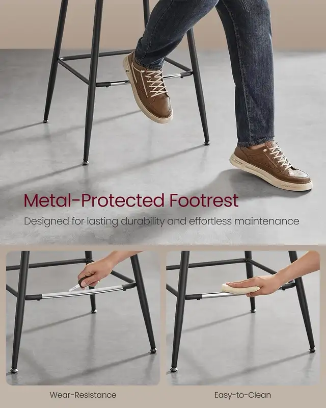 Bar Height Bar Stools with Back, Ergonomic Backrest, Synthetic L in Chairs & Recliners in Markham / York Region - Image 7