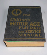 Motor Manual Book Hard Cover 1952 Chilton Automobile