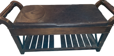 Vintage wooden bench for end of bed or hallway. I deliver!, View more