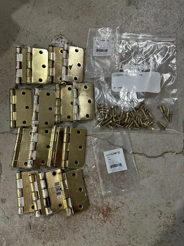 3inch brass door hinges ONWARD in Windows, Doors & Trim in City of Montréal - Image 4
