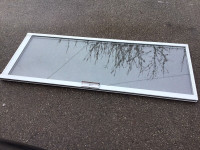 2 single glaze glass panels from patio door -30"Wx78"H-Each $100