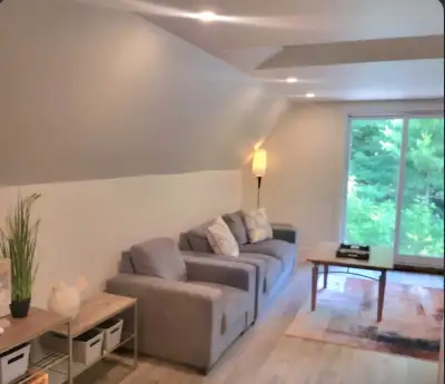 A 400 square foot one bedroom apartment is nestled in a forest on private property. Unit is the seco...