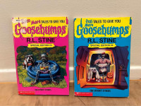 Lot of 2 RL Stine Tales To Give You Goosebumps Books AS IS