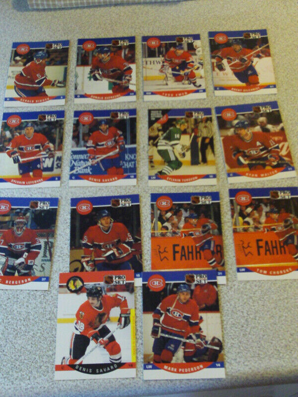 LOT DE 91 CARTES DE HOCKEY DES CANADIENS DE MONTRÉAL 1990-92 dans Art et objets de collection  à Laval/Rive Nord - Image 4