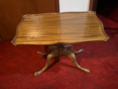 This beautiful piece is fashioned entirely from mahogany. Even underneath where they would use a sec...