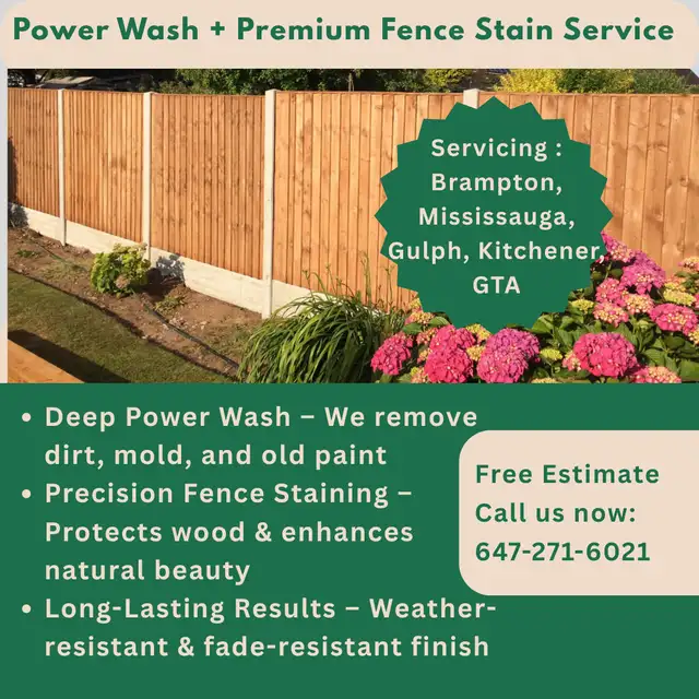 Fence Staining Service – Includes Professional Power Wash63005664590723124