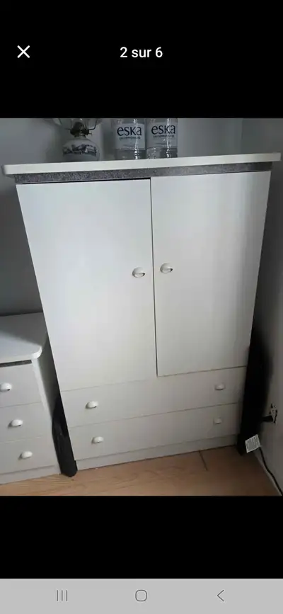 Mobilier de chambre complet avec lit double complet, View more