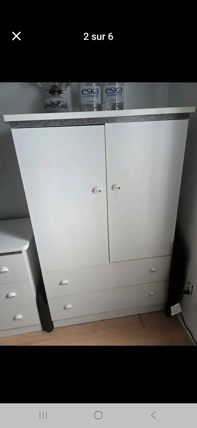Mobilier de chambre complet avec lit double complet in Other in Lanaudière - Image 2