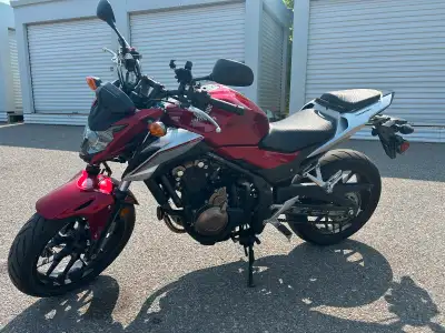 Up for sale is my Honda CB500F, a sleek and sporty ride known for its reliability and agility. This...