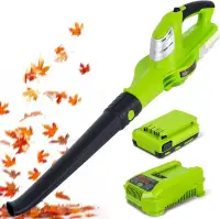 Cordless 130MPH, 18V Electric Leaf Blower w/ Battery and Charger