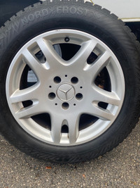 Set of 4 winter tires on rims