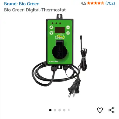 Digital Thermostat for Electric Heaters & Fans THERMO 2, -58 to +210°F