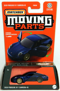 Matchbox Moving Parts 1/64 2020 Porsche Carrera 4S Diecast