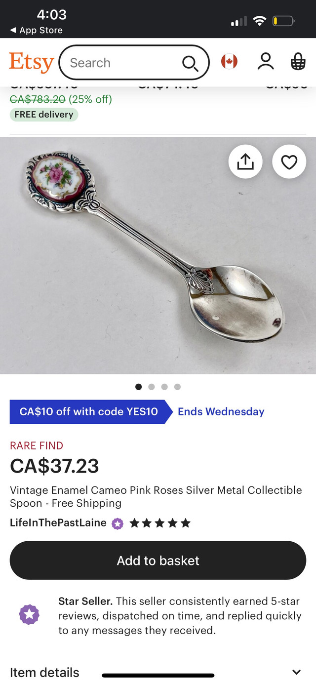 Vintage spoon in Arts & Collectibles in London - Image 2
