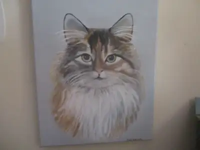 I DO PAINTINGS OF DOGS, CATS, PEOPLE IN ACRYLIC, View more