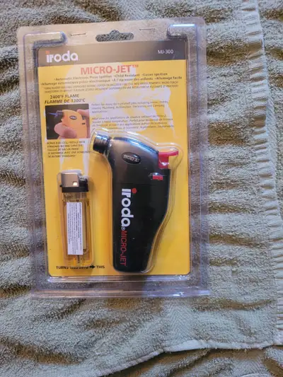 Iroda MICRO-JET Cordless Refillable Butane Torch New, View more