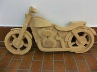Decorative Wooden Motorcycle