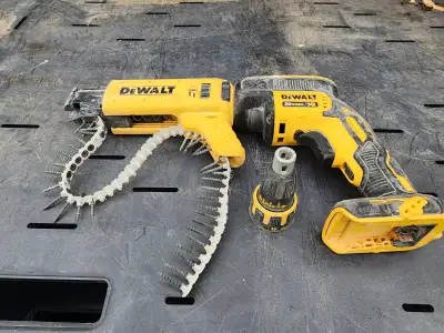 For sale a used DEWALT 20V MAX XR Lithium-Ion Cordless Brushless Drywall Screw Gun (Tool-Only), Mode...