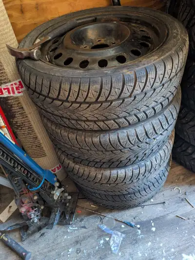 That's right only $250 cash 215/45R17 like New winter tires on 5x114.3 fits Mazda and Honda First co...