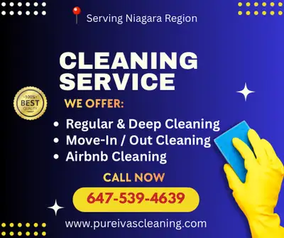 Professional Cleaning Company in Niagara Region & Hamilton ✔️ Airbnb Turnovers ✔️ Deep Cleaning ✔️ M...