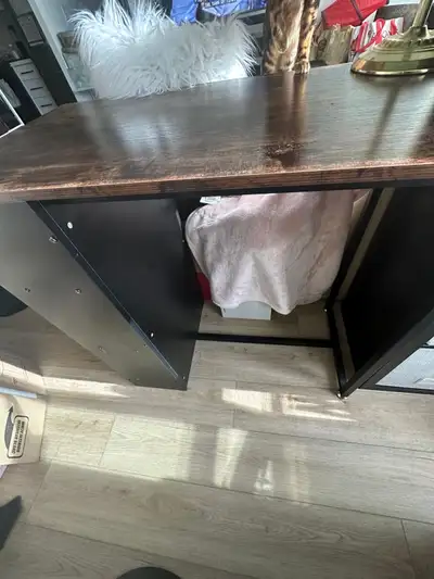 Table Desk with Shelves, View more