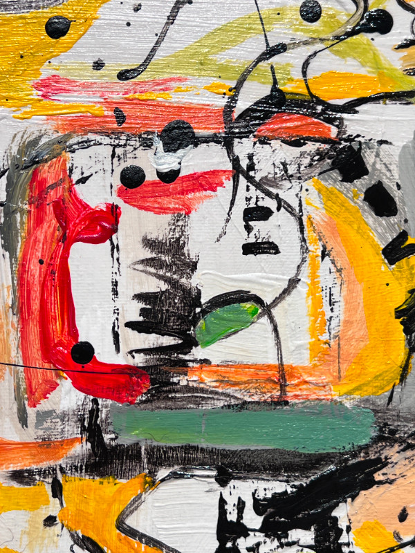 Lili-Anne Germain "Gin Fizz" acrylique signée, encadrée, 20 x 20 dans Art et objets de collection  à Longueuil/Rive Sud - Image 2