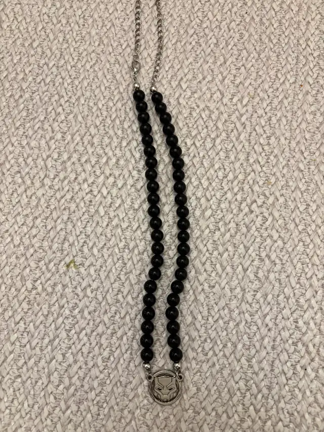 Marvel Wakanda Forever black panther bead necklace in Jewellery & Watches in Calgary - Image 5