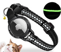 New AirTag Cat Collar - Luminous & Reflective Cat Collar,Breakaw