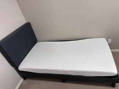Twin size bed frame + Mattress, View more