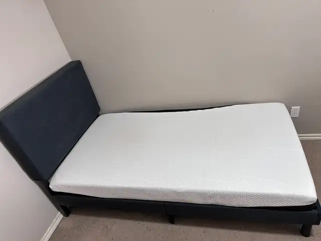 Twin size bed frame + Mattress