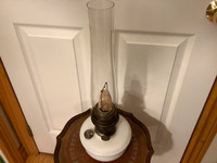 Vtg Aladdin Mantle Lamp Co White Moonstone Model B Lamp