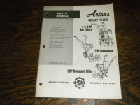 Ariens 4, 5, 6 HP Jet Rotary Tillers Parts Manual