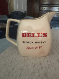 Vintage Bell"s Scotch Whisky glass bar pitcher