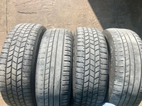 P195/65R15 winter tires on rims.