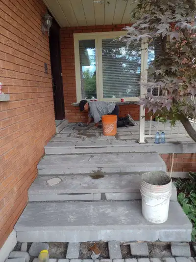 Patio porch stone and Interlocking , View more