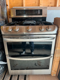 LG 30'' gas range with double oven