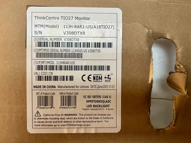 Lenovo ThinkCentre Tiny‑in‑One 27″ (TIO27) – WQHD IPS, Webcam, E in Desktop Computers in City of Montréal - Image 6