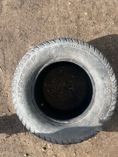 24x12.00-12NHS In very good condition with lots of tread! These tires new go for $400+
