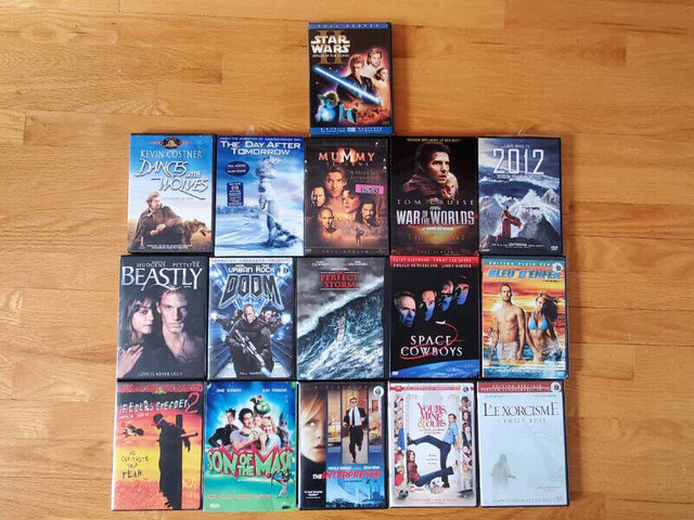 Collection DVD (Star Wars II, Dance avec les loups...) dans CD, DVD et Blu-ray  à Laval/Rive Nord