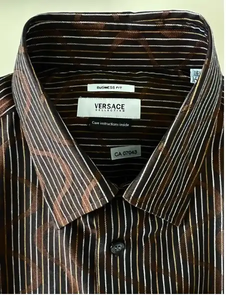 VERSACE Men's Designer Dress Shirt Size:16/42  ( L )NEW with Tag in Men's in Markham / York Region - Image 3