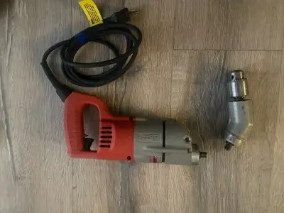 Milwaukee D handle 90 degree drill, View more