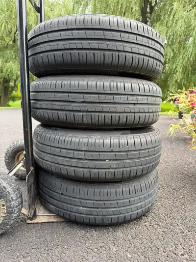 Four 185/70R14 tires from Imperial. Bolt pattern is 5x100. Good condition. Asking $100 (cash only, p...