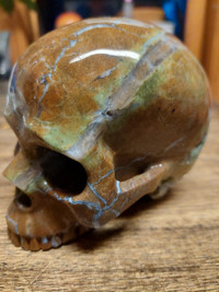 Large carved opal crystal skull